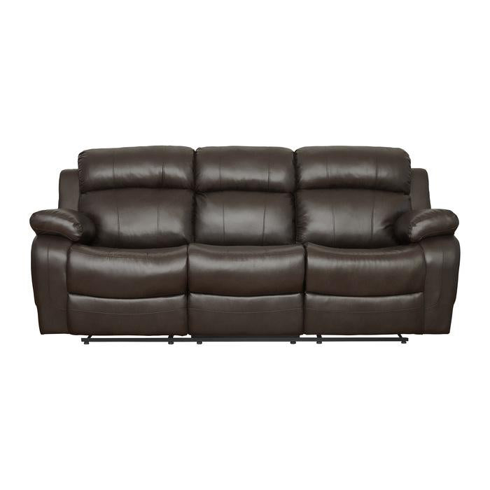 Marille Double Reclining Sofa in Brown