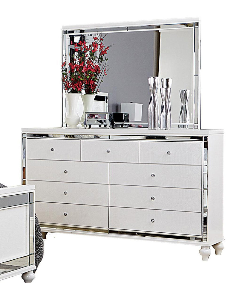 Alonza 9 Drawer Dresser in White 1845-5 - Furniture Now (CA)