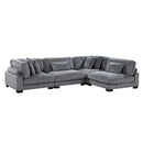 8555GY4SC - (4)4-Piece Modular Sectional - Furniture Now (CA)