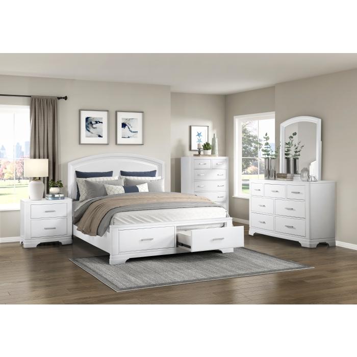 1520WHF-1-Youth (3) Full Platform Bed with Footboard Storage - Furniture Now (CA)