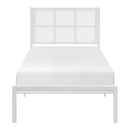 1635WHT-1-Youth Twin Platform Bed - Furniture Now (CA)