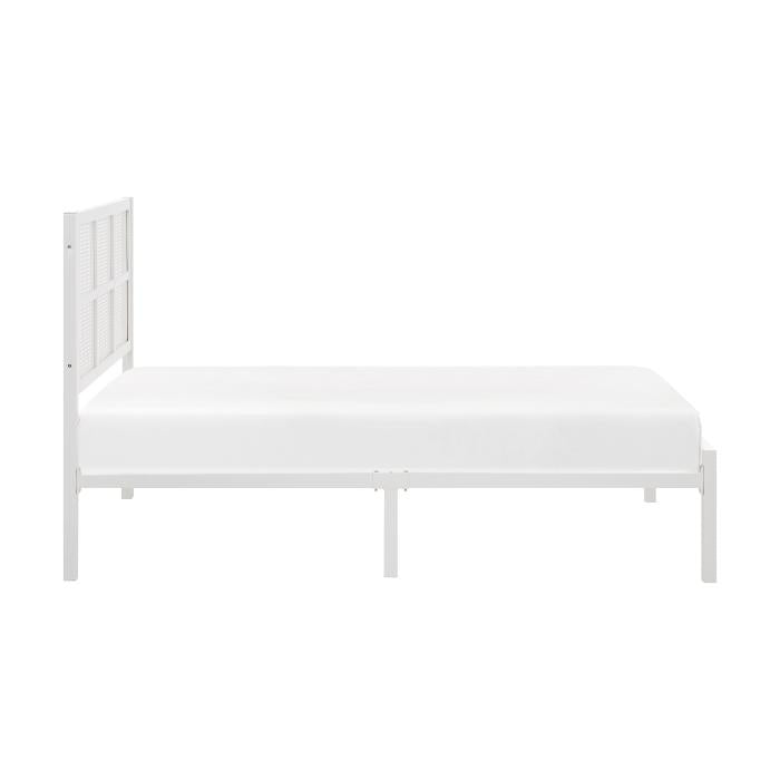 1635WHT-1-Youth Twin Platform Bed - Furniture Now (CA)