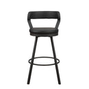 5566-29BK - Swivel Pub Height Chair, Black - Furniture Now (CA)