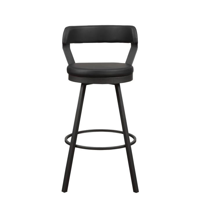5566-29BK - Swivel Pub Height Chair, Black - Furniture Now (CA)