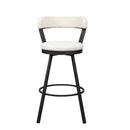 5566-29WT - Swivel Pub Height Chair, White - Furniture Now (CA)
