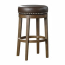 5681BRW-29 - Round Swivel Pub Height Stool, Brown - Furniture Now (CA)