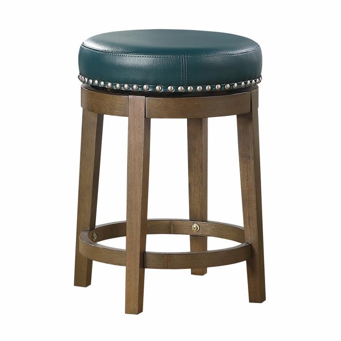 5681GEN-24 - Round Swivel Counter Height Stool, Green - Furniture Now (CA)