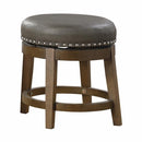 5681GRY-18 - Round Swivel Stool, Gray - Furniture Now (CA)