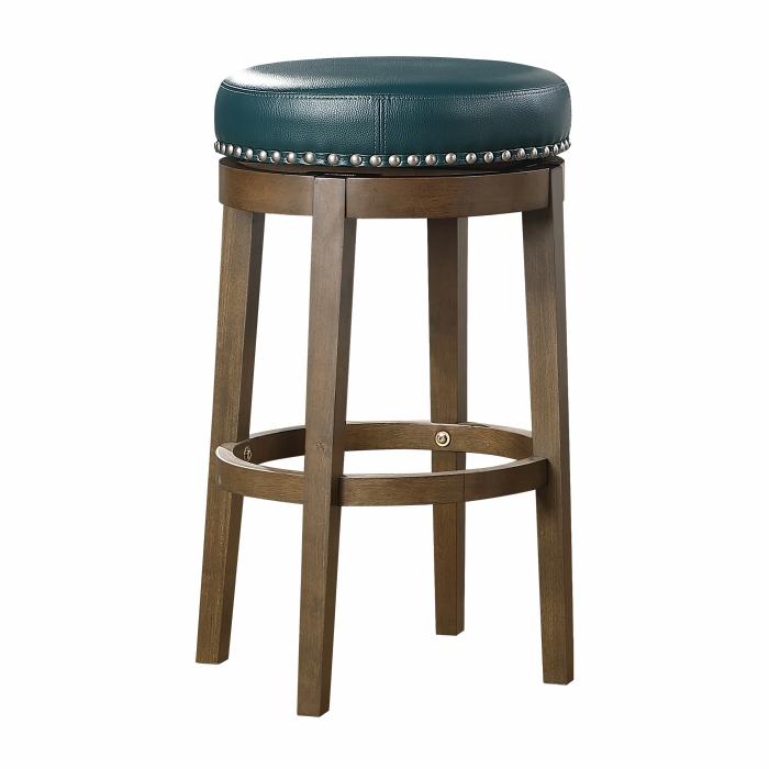 5681GEN-29 - Round Swivel Pub Height Stool, Green - Furniture Now (CA)
