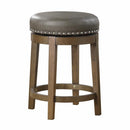5681GRY-24 - Round Swivel Counter Height Stool, Gray - Furniture Now (CA)