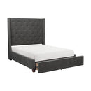 5877FGY-1DW - (3)Full Platform Bed with Storage Footboard - Furniture Now (CA)