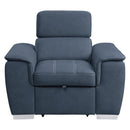 8228BU-1 - Chair with Pull-out Ottoman - Furniture Now (CA)
