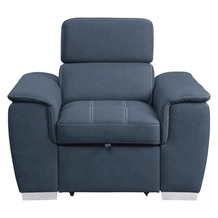 8228BU-1 - Chair with Pull-out Ottoman - Furniture Now (CA)