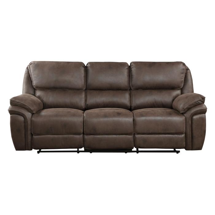 8517BRW-3 - Double Reclining Sofa - Furniture Now (CA)