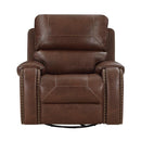8549BRW-1 - Swivel Glider Reclining Chair - Furniture Now (CA)