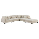 8555BE5OT - (5)5-Piece Modular Sectional with Ottoman - Furniture Now (CA)
