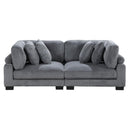 8555GY-2 - (2)Love Seat - Furniture Now (CA)