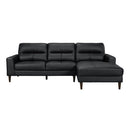 8566BLKSC - 2-Piece Sectional with Right Chaise - Furniture Now (CA)