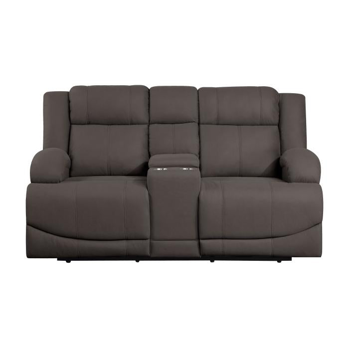 9207CHC-2PW - Power Double Reclining Love Seat with Center Console - Furniture Now (CA)