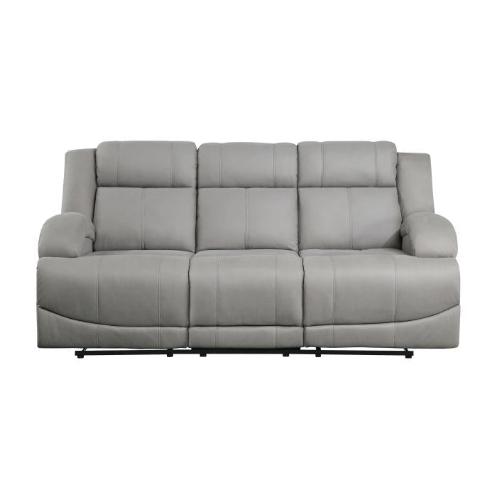 9207GRY-3 - Double Reclining Sofa - Furniture Now (CA)