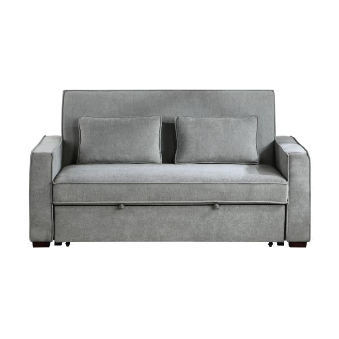 9238GY-3CL - Convertible Studio Sofa with Pull-out Bed - Furniture Now (CA)
