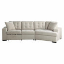 9401BEG22LRU - (2)2-Piece Sectional with Pull-out Ottoman - Furniture Now (CA)