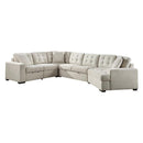 9401BEG42LRU - (4)4-Piece Sectional with Pull-out Bed and Pull-out Ottoman - Furniture Now (CA)