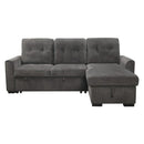 9402DGYSC - (2)2-Piece Reversible Sectional with Pull-out Bed and Hidden Storage - Furniture Now (CA)