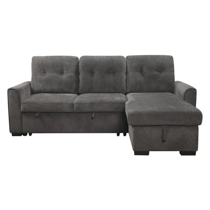 9402DGYSC - (2)2-Piece Reversible Sectional with Pull-out Bed and Hidden Storage - Furniture Now (CA)