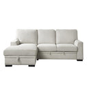 9468BE2LC2R - (2)2-Piece Sectional with Pull-out Bed and Left Chaise with Hidden Storage - Furniture Now (CA)