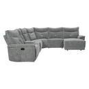 9509DG6LR5R - (6)6-Piece Modular Reclining Sectional with Right Chaise - Furniture Now (CA)