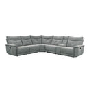 9509DG6LRRR - (6)6-Piece Modular Reclining Sectional - Furniture Now (CA)