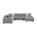 9624GY42LRC - (4)4-Piece Sectional with Right Chaise - Furniture Now (CA)