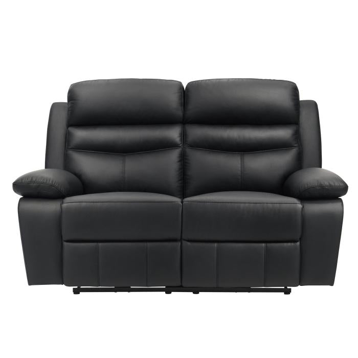 9628BLK-2PW - Power Double Reclining Love Seat - Furniture Now (CA)