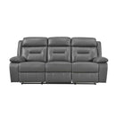 9629DGY-3 - Double Reclining Sofa - Furniture Now (CA)