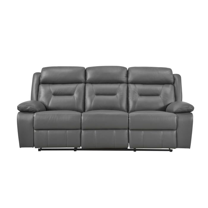 9629DGY-3 - Double Reclining Sofa - Furniture Now (CA)