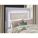 Alonza (3)California King Bed, LED Lighting - Furniture Now (CA)