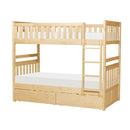B2043-1T - (4) Twin/Twin Bunk Bed with Storage Boxes - Furniture Now (CA)