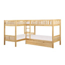 B2043CN-1R - (4) Corner Bunk Bed with Twin Trundle - Furniture Now (CA)