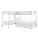 B2053CNW-1R - (4) Corner Bunk Bed with Twin Trundle - Furniture Now (CA)