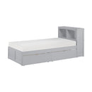 B2063BC-1T - (3) Twin Bookcase Bed with Storage Boxes - Furniture Now (CA)