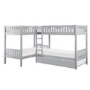 B2063CN-1R - (4) Corner Bunk Bed with Twin Trundle - Furniture Now (CA)