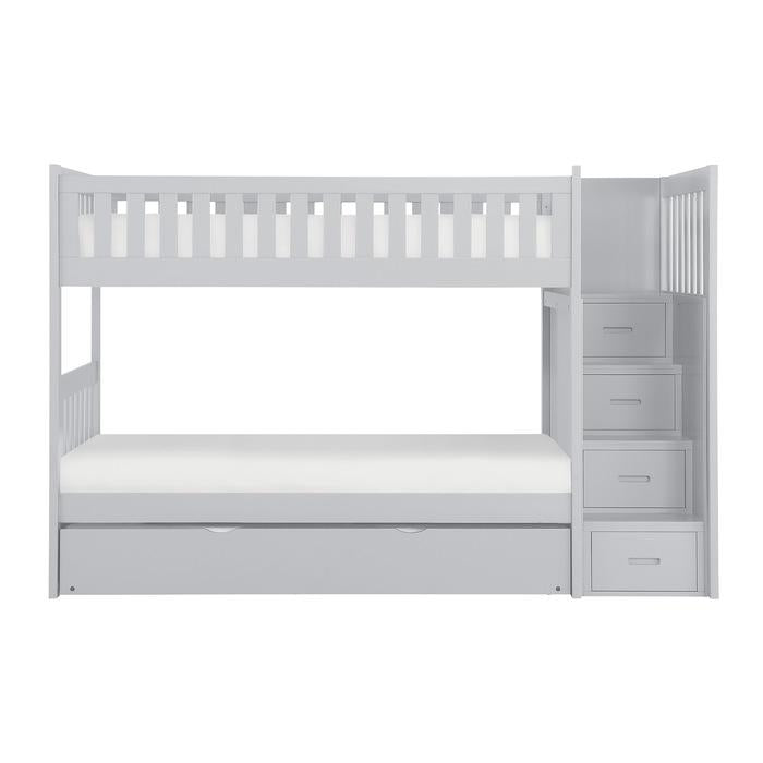 B2063SB-1R - (5) Twin/Twin Step Bunk Bed with Twin Trundle - Furniture Now (CA)