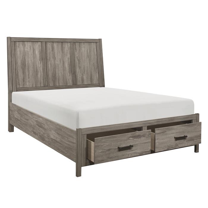 Bainbridge (3) California King Platform Bed with Footboard Storage - Furniture Now (CA)
