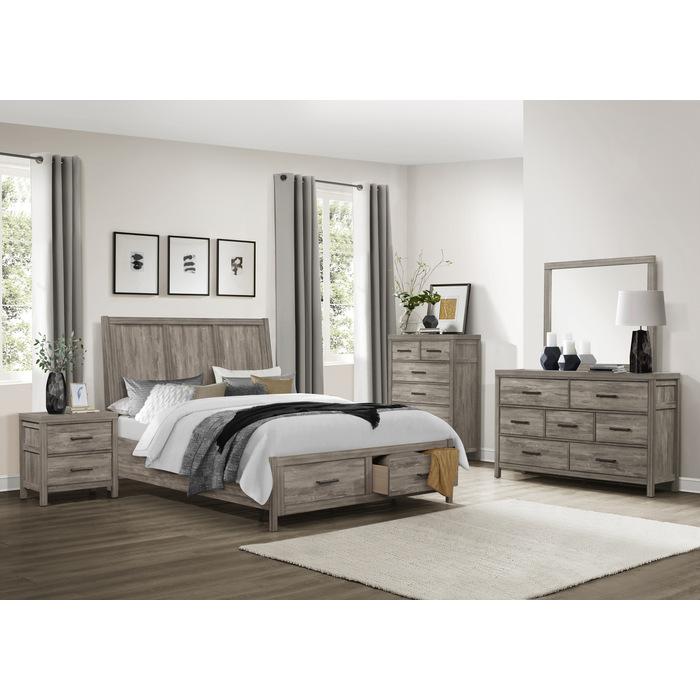 Bainbridge (3) California King Platform Bed with Footboard Storage - Furniture Now (CA)