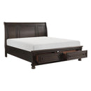 Begonia (3)California King Platform Bed with Footboard Storage - Furniture Now (CA)