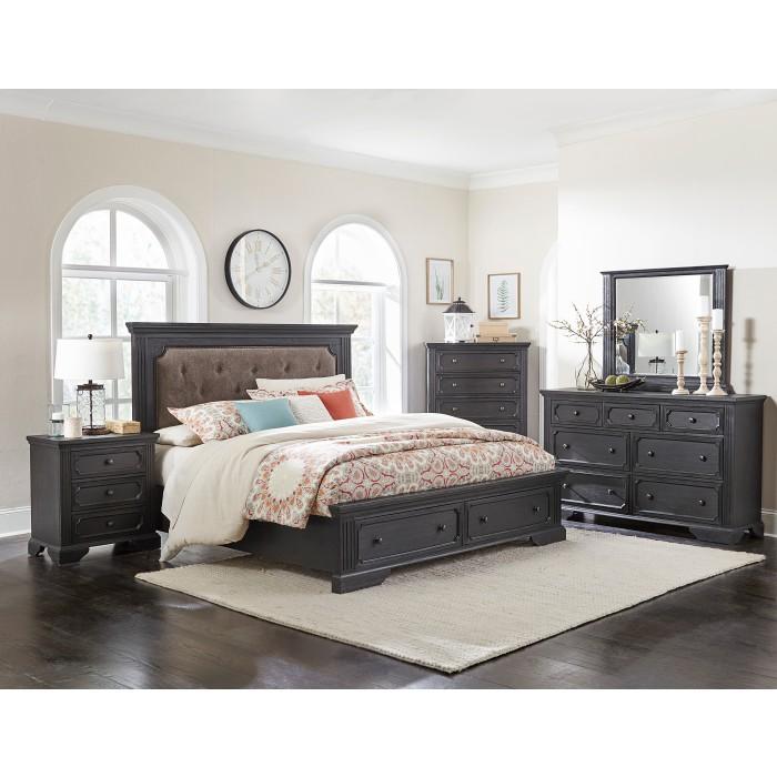 Bolingbrook (3)California King Platform Bed with Footboard Storage - Furniture Now (CA)