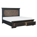 Bolingbrook (3)California King Platform Bed with Footboard Storage - Furniture Now (CA)