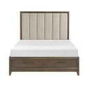 Cambridge (3) California King Platform Bed with Footboard Storage - Furniture Now (CA)