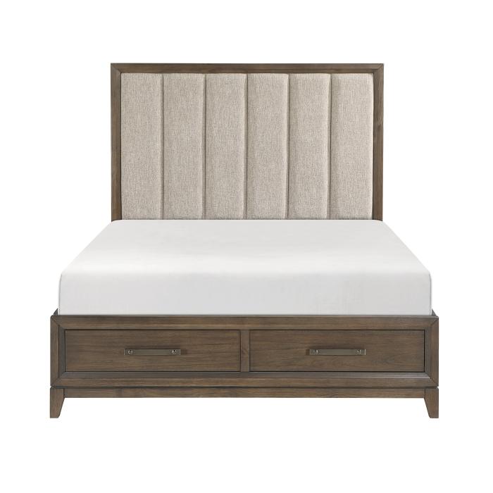 Cambridge (3) Eastern King Platform Bed with Footboard Storage - Furniture Now (CA)